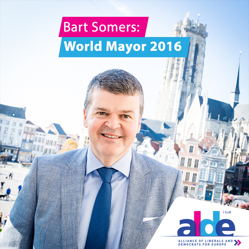 Bart Somers awarded 2016 World Mayor Prize