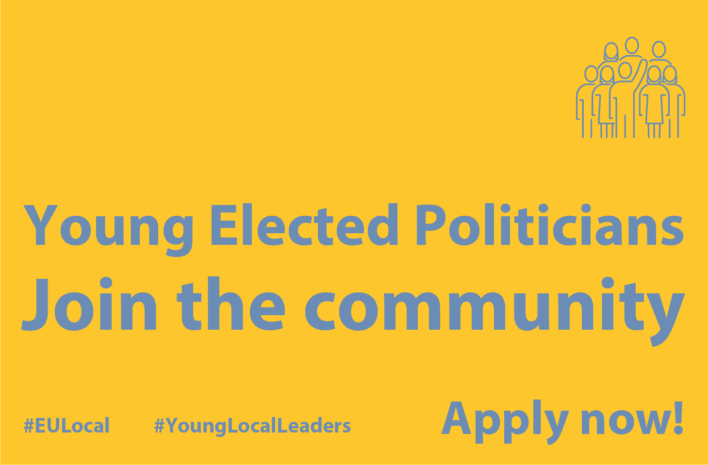 Join our Young Elected Politician programme: apply now!